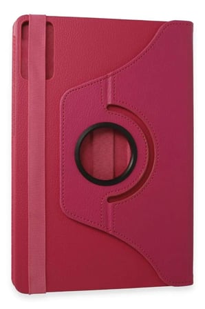 Redmi Pad SE Kılıf 360 Tablet Deri Kılıf - Pembe