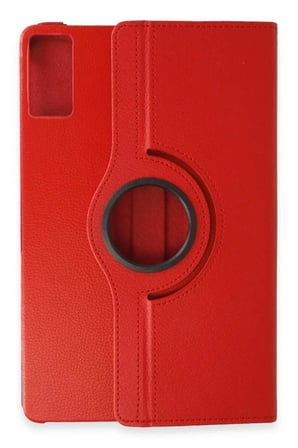 Redmi Pad SE Kılıf 360 Tablet Deri Kılıf - Kırmızı
