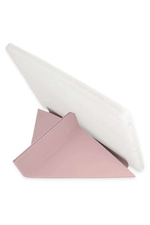 İpad Pro 12 9 (2021) Kilif Kalemlikli Mars Tablet Kilifi Rose