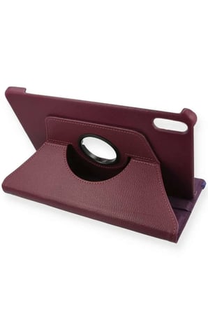 Pad V9 Kılıf 360 Tablet Deri Kılıf - Mürdüm