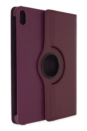 iPad 2025 10.9 10.Nesil (A16) Kılıf 360 Tablet Deri Kılıf - Mürdüm