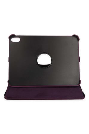 iPad 2025 10.9 10.Nesil (A16) Kılıf 360 Tablet Deri Kılıf - Mürdüm