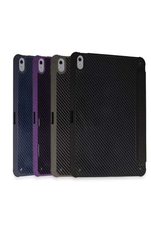 iPad Pro 13 (2024) Kılıf Color Karbon Tablet Kılıfı - Derin Mor