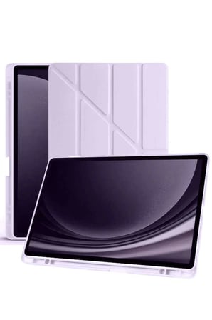 Galaxy X610 Tab S9 FE Plus 12.4 Kılıf Kalemlikli Mars Tablet Kılıfı - Lila