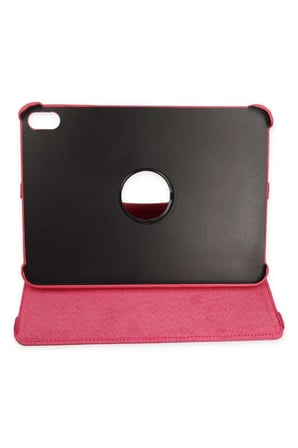 iPad 2025 10.9 10.Nesil (A16) Kılıf 360 Tablet Deri Kılıf - Pembe
