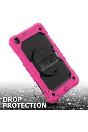 Galaxy T290 Tab A 8 Kılıf Pars Tablet Kapak - Pembe