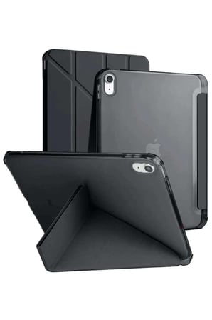 iPad 2025 10.9 10.Nesil (A16) Kılıf Kalemlikli Mars Tablet Kılıfı - Siyah