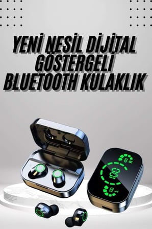 2025 Model Bluetooth Kulaklık Telefon Şarj Edebilen Çağrı Cevaplama Dijital Göstergeli