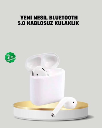 2. Nesil Bluetooth 5.0 Kablosuz Kulaklık Su Geçirmez HD Ses