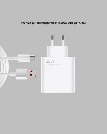120 Watt Type C Şarj Başlığı Poco X3 X4 X5 Pro Uyumlu