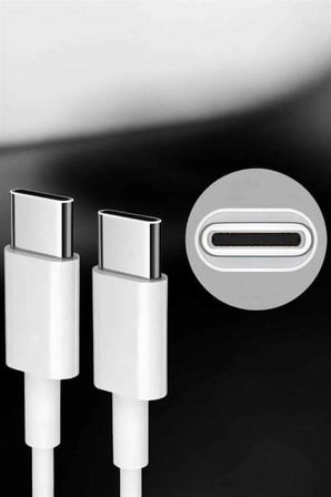 İOS Uyumlu Type-C Girişli Hızlı Şarj 15/15 Pro Max Adaptör ve Kablosu