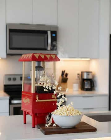 Sağlıklı Atıştırmalıklar İçin Yağsız Popcorn Makinesi