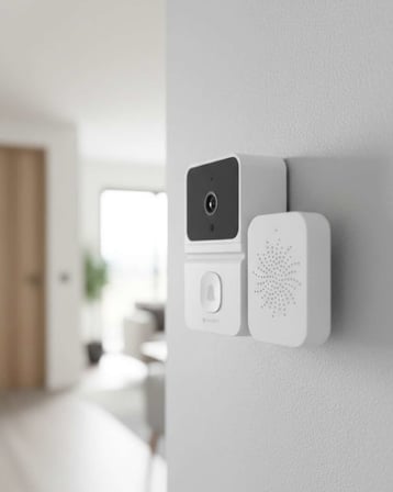 WiFi Akıllı Kapı Zili Kamera Gece Görüşlü Çift Yönlü Sesli