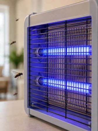 Çift UV Işıklı Elektrikli Sinek Öldürücü 12W Asılabilir Uçan Böcek Lambası