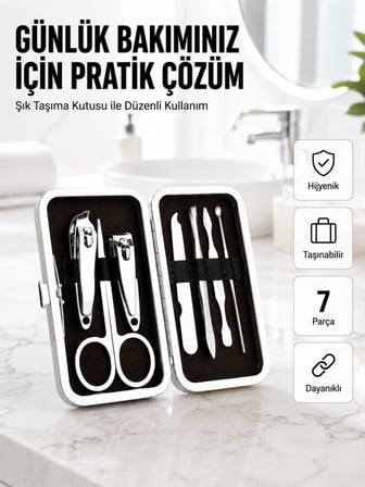 Taşınabilir Çantalı Çok Fonksiyonlu Bakım Seti