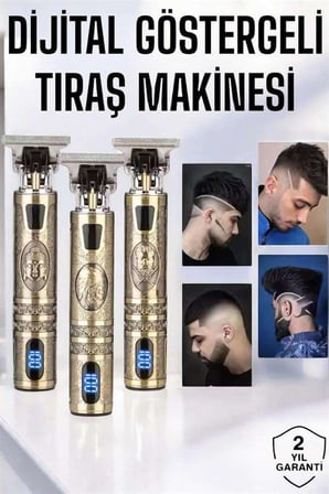 Tıraş Makinesi Çizik Tıraş Paslanmaz Çelik Uzun Ömürlü Şarjlı
