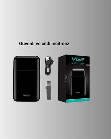 Pistonlu ve Örgülü Ağ Başlıklı Kart Tipi Traş Makinesi – Hafif, Güvenli, USB Şarjlı