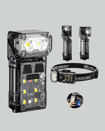 3’ü 1 Arada LED Far Şarj Edilebilir Sensörlü Manyetik 10 Saat Kullanım