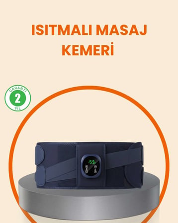 Isıtmalı Kemeri Dijital Ekranlı Bel Çevresi 100 cm Altı Uyumlu