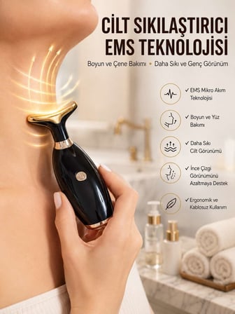 Yüz Ve Boyun Kırşıklık Giderici Ems Güzellik Cihazı Gıdık,Sarkma,Kırışıklık Yüz Aleti