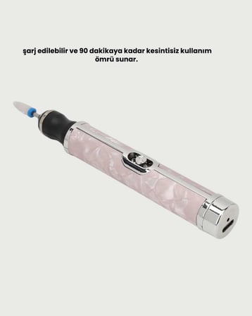 Taşınabilir Elektrikli Tırnak Törpüsü 500 mAh USB Şarjlı Manikür Cihazı