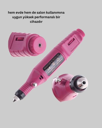 Profesyonel Tırnak Manikür Aleti – Şarjlı, Ayarlanabilir Hız, Düşük Titreşim ve Sessiz Motor Teknolo