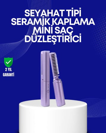 USB Şarjlı Kablosuz Saç Düzleştirici – Hızlı ve Pratik