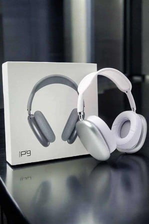P9 Air Max Kablosuz 5.0 Mikrofonlu Bluetooth Kulaklık Beyaz Yüksek Ses Kaliteli
