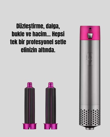 Çok Fonksiyonlu Saç Kurutma ve Şekillendirme Makinesi 5 Başlık