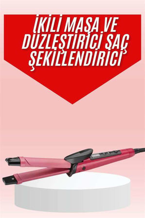 Saç Şekillendirici Düzleştirici ve Maşa Özellikli Şekillendirici Seramik Kaplama