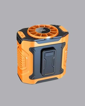 Turbo Mini Taşınabilir Fan – 100 Kademeli Dijital Hız Kontrolü ve Type-C Şarj