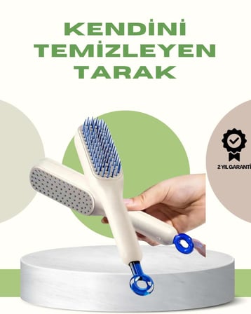 Anti-Statik Saç Tarağı – Kolay Temizlenebilir, Silikon Uçlu, Kompakt Boyut