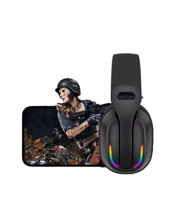 Headset Kablosuz Bluetooth 40MM Sürücülü Mikrofonlu Oyuncu Kulaklığı