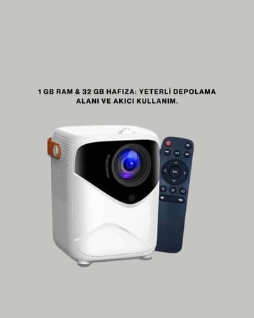 50 inç TV Deneyimli Projektör – Yakın Mesafede Geniş Görüntü Yeni Nesil