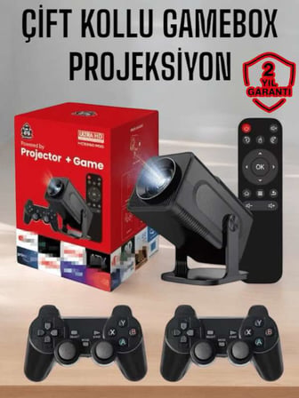 Android Projeksiyon ve Çift Kollu Game Box