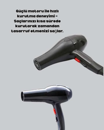 Hızlı Kurutma ve Şekillendirme İçin Profesyonel Saç Kurutma Makinesi