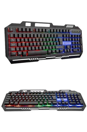 RGB Işıklı Oyuncu Klavye Q Klavye Mouse Hediyeli