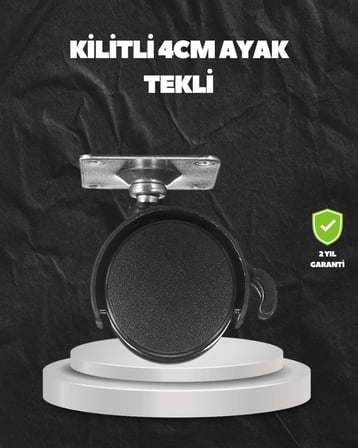 Kilitli 4 cm Evrensel Tekerlek Ayak Tek Adet