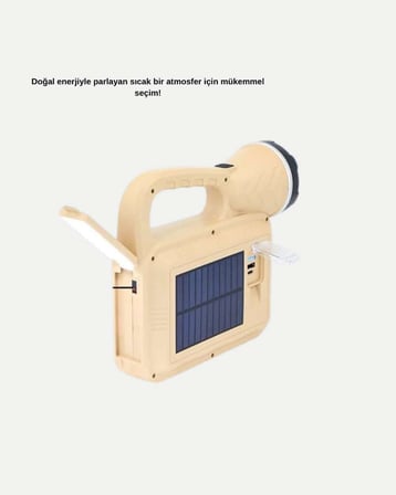 Alev Efektli Solar Lamba COB Işıklı Taşınabilir Bahçe Kamp Aydınlatma