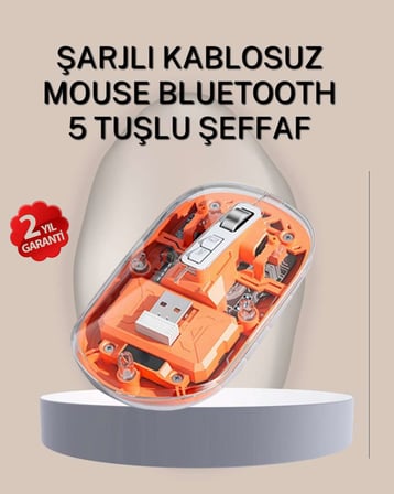 Çift Modlu Fare – USB Alıcılı ve Bluetooth Bağlantılı