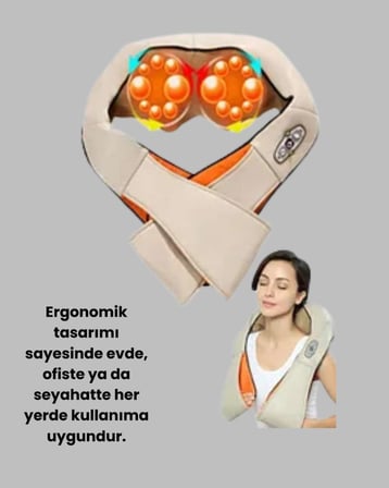 Ev Tipi Ovmalı Isıtmalı Boyun Omuz Bel Aleti Kolay Kullanım