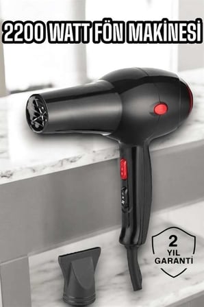 Profesyonel AC Motorlu Saç Kurutma Makinesi 2200 Watt