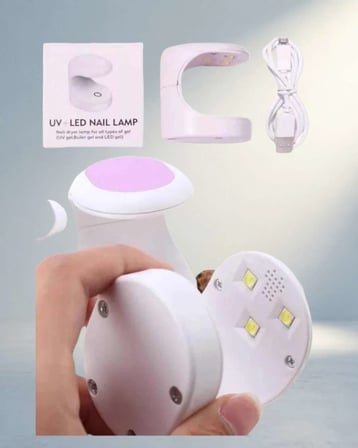 Taşınabilir UVLED Tırnak Kurutucu 3 Adet UV Işık ile Seyahat İçin
