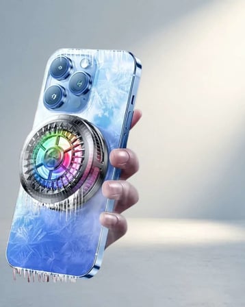 Yüksek Hızlı RGB LED Telefon Soğutucu Fan 1 Adet