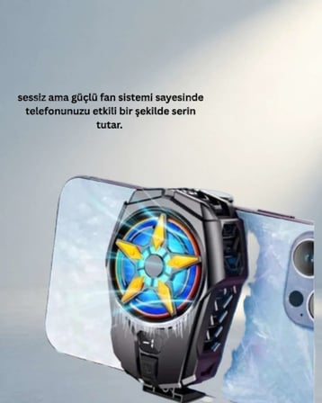 Dijital Ekranlı Telefon Fanı 65-85 mm Akıllı Telefonlar için