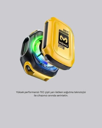 RGB Işıklı Telefon Soğutucu 2000mAh Kablosuz Kullanım