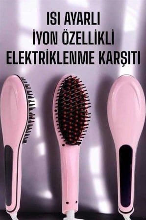 Ergonomik Saç Düzleştirici Tarak 5 Isı Kademesi ile