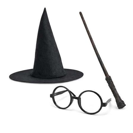 Çocuklar İçin Harry Potter Tarzı Kostüm Seti 3 Parça