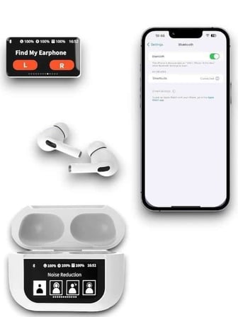 Dokunmatik Ekranlı Bluetooth Kulaklık - Tüm Akıllı Telefonlara Uyumlu