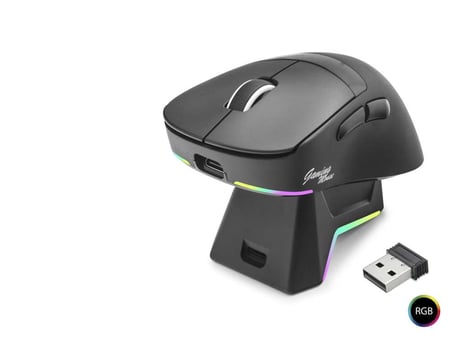 RGB Şarj Standlı Kablosuz Mouse - Siyah 12000 DPI